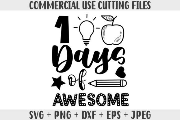 100 Days of Awesome School SVG: A Creative Design Asset for Crafts and Graphics