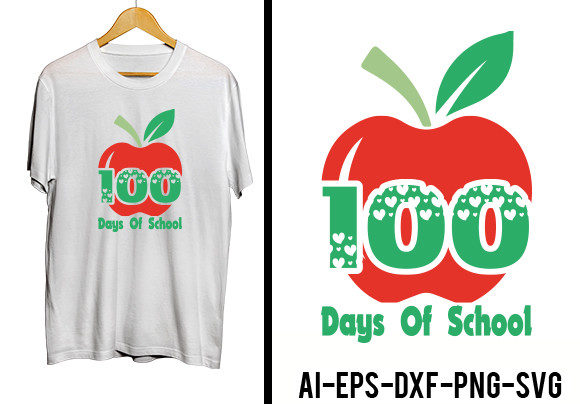 100th Day of School Svg Design, School