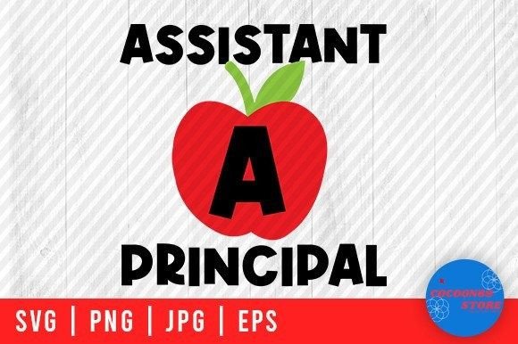 A is for Assistant Principal, School Svg Graphics