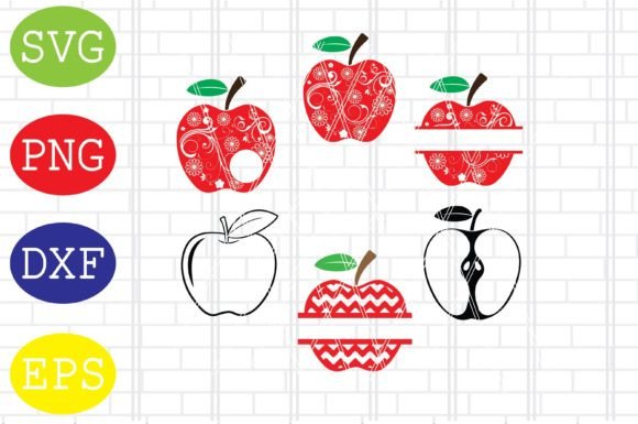 Apple Svg for Crafts and Graphics