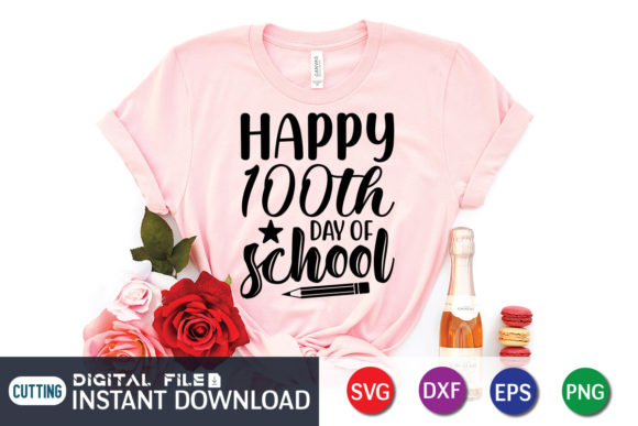 Happy 100th Days of School SVG