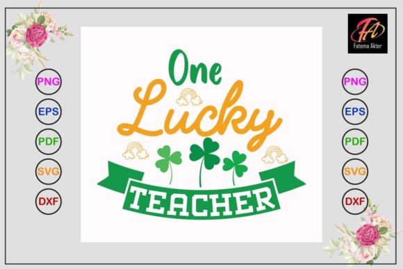 One-Lucky-Teacher Svg Design