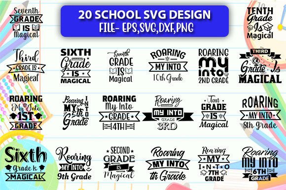 School Svg Design Bundle: Graphics and Crafts in One