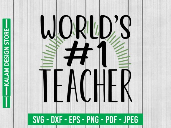 World’s 1 Teacher Svg Design: Graphics for Crafts and Content